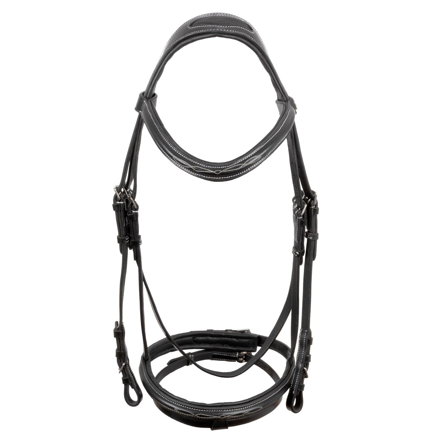 TESTIERA IN CUOIO SUPREME COMPLETA DI REDINI