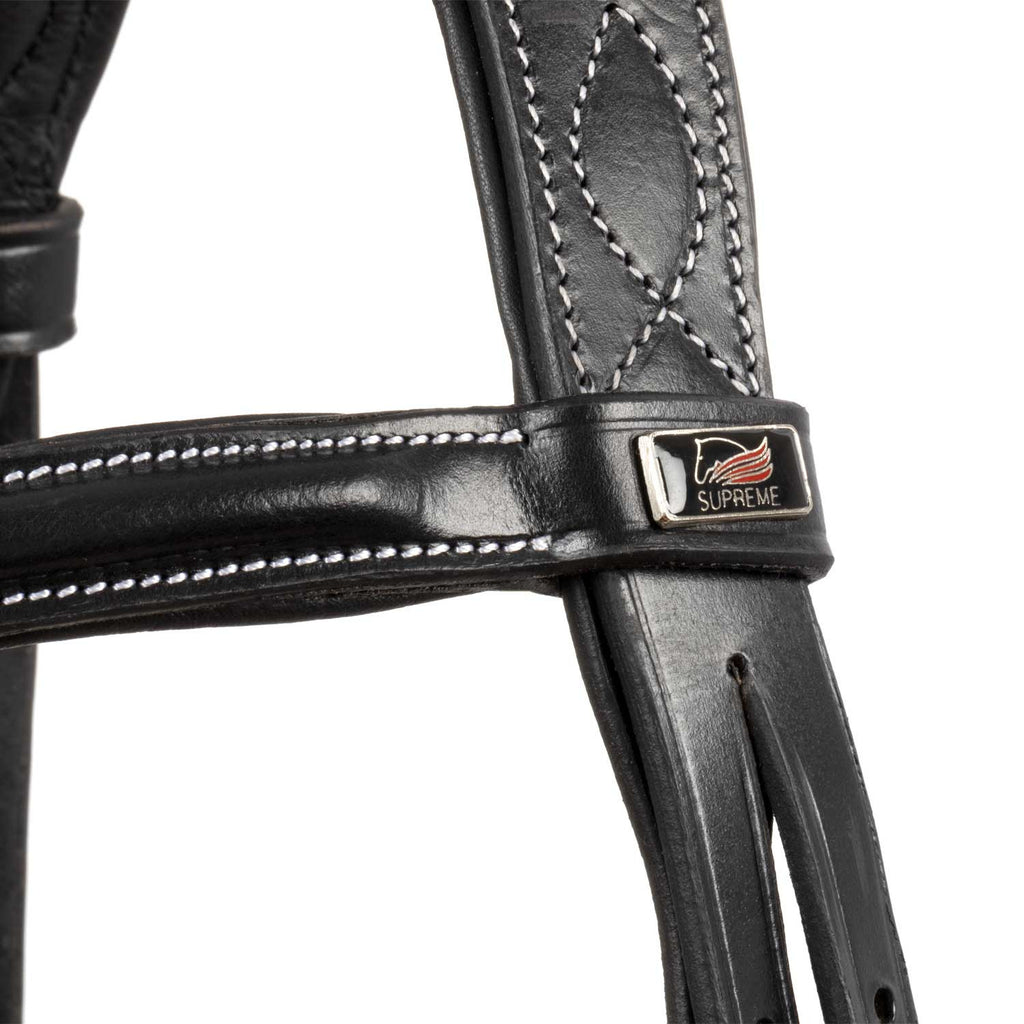 TESTIERA IN CUOIO SUPREME COMPLETA DI REDINI