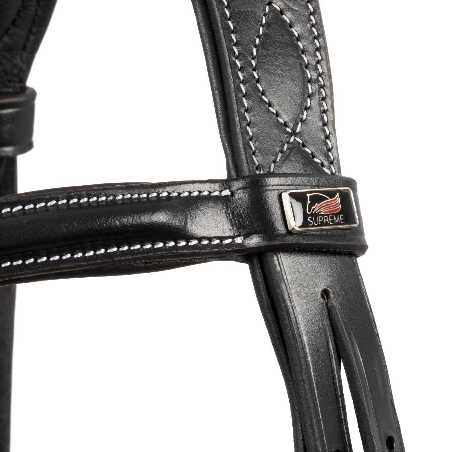 TESTIERA IN CUOIO SUPREME COMPLETA DI REDINI