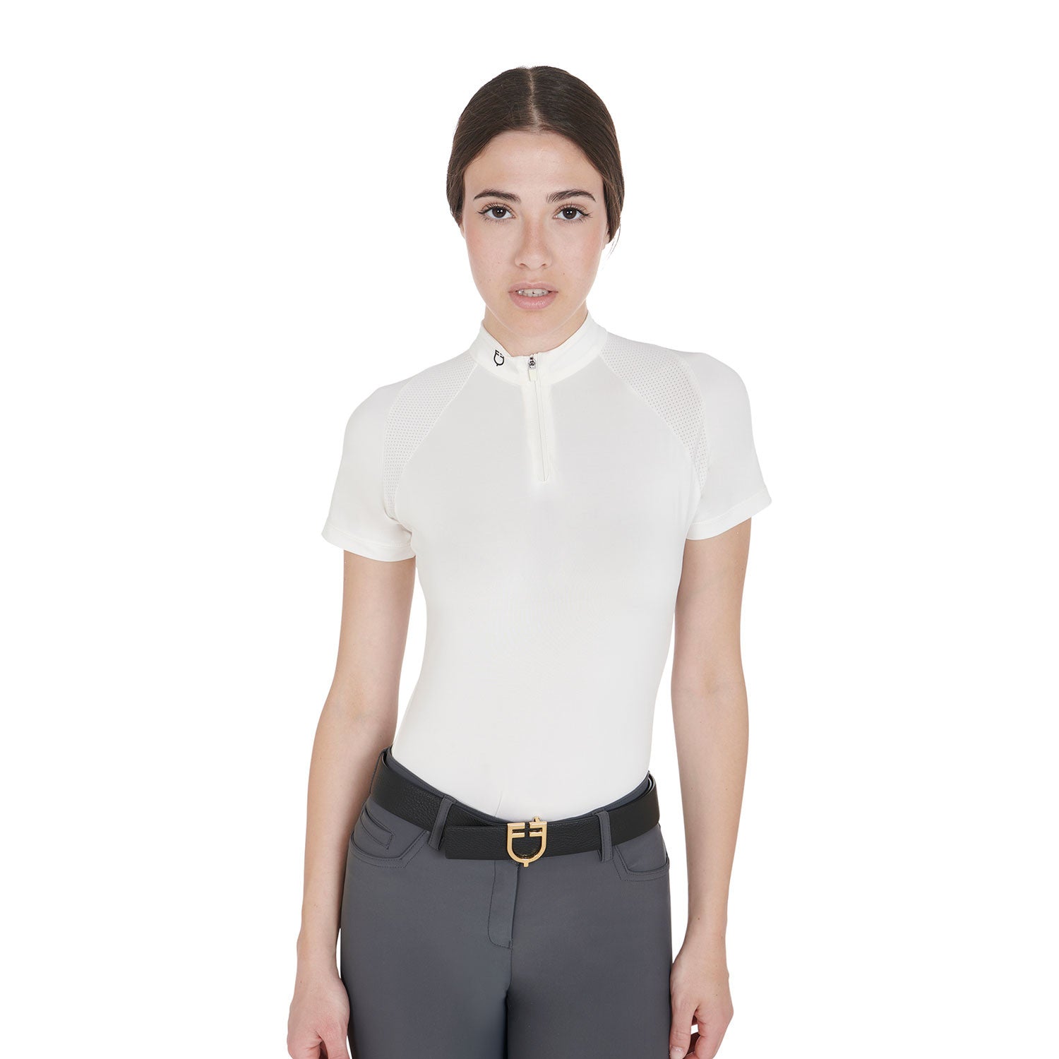 Polo tecnica donna slim fit da allenamento