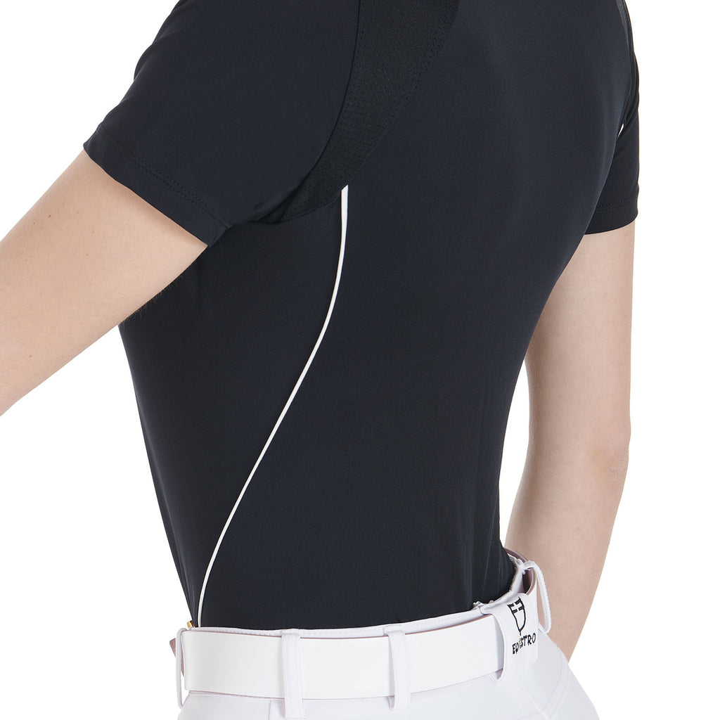 T-shirt tecnica equestro donna slim fit da allenamento